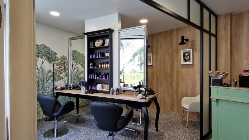 agencement salon de coiffure